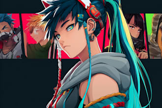 draw anime fan art and custom character illustration
