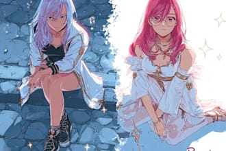 design anime style artwork for streamers and creators