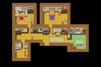 create rpg maker pixel art tileset, tilemap, battlemaps and top down game assets