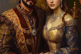 create custom royal portrait from photo