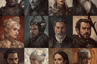 design custom dnd party portraits