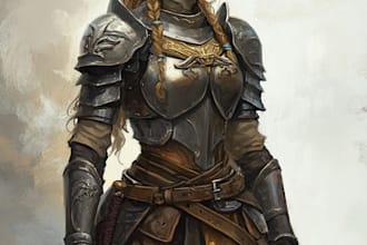 fantasy dnd character illustration