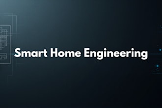 design smart home engineering drawing with cabling and rack layout scene control