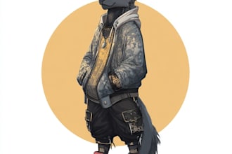 create high quality furry character art and custom anthropomorphic illustrations