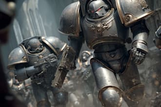 create warhammer 40k art