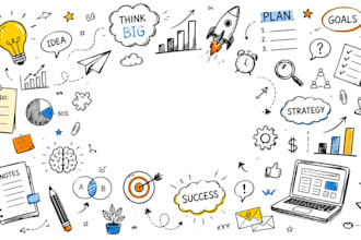 design doodle sketchnote infographic visual notes pencil sketch art