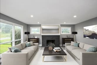 virtual renovation, virtual furniture staging interior design room for listing