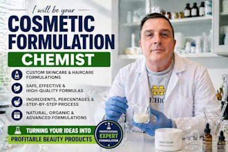 skin care chemist haircare formulation formulas cosmetic product development