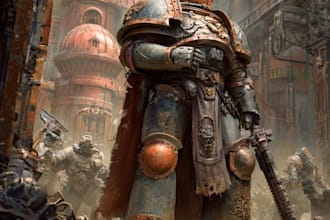 create warhammer 40k art