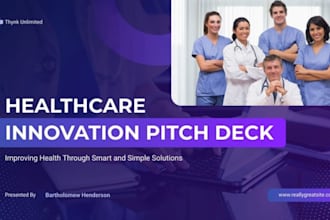 design medical healthcare pitch deck medtech bio pharma business presentation