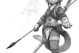 draw cute furry character art, fursona, anthro oc illustration