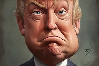 draw political cartoon and comic strip