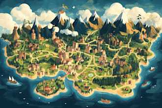 design business vector map of any location
