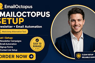 setup emailoctopus newsletter automation mailchimp alternative tool