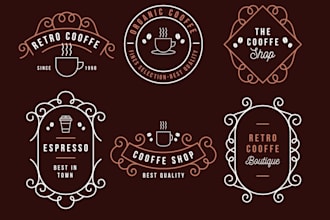 create vintage coffee logo for your business