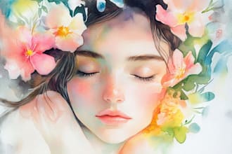 do a watercolor illustration