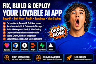 fix deploy lovable replit bolt base44 boltnew supabase v0 cursor ai rocket new