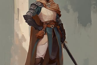 draw 2d character and dnd character art