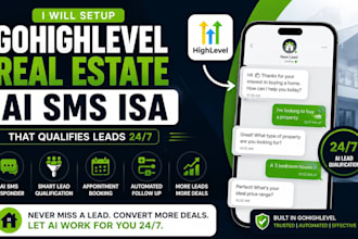 setup gohighlevel real estate sms automaton ghl missed call text back