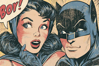 comic book illustration, comic graphic novel comic