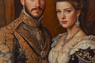 paint renaissance art oil painting portrait