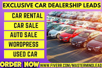 do social medial marketing for car dealership rental auto showroom wordpress