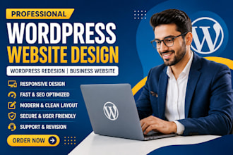 wordpresss website design, wordpress redesign, design wordpress business website