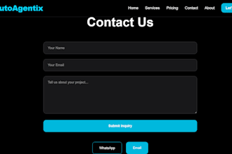 create business website with all features