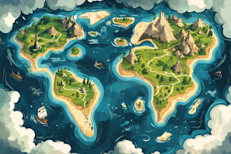 create custom vector maps
