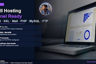 install and configure cyberpanel, aapanel, or ispconfig hosting panel