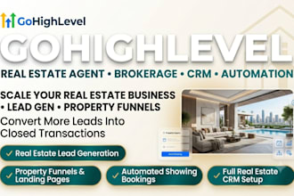 set up real estate crm follow up boss , gohighlevel crm,