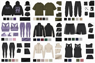 create fashion tech pack clothing flat sketch germent spec hoodie apparel sheet