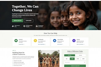 build squarespace donation website 501c3 fundraising ngo website nonprofit