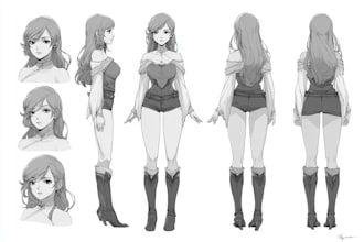 design highest quality anime character