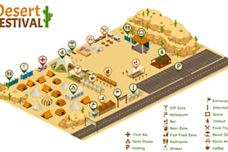 design professional event map festival map venue layout trade show map