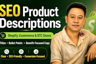 write SEO product descriptions for your shopify store