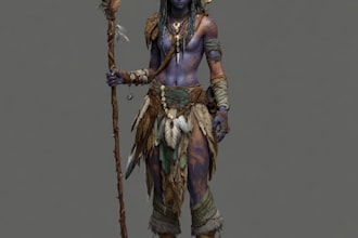 fantasy character art and fantasy character art