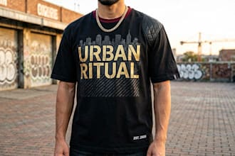 create modern and trendy tshirt design for your brand