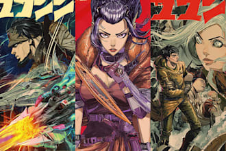 illustrate graphic novel comic book storyboard anime manga