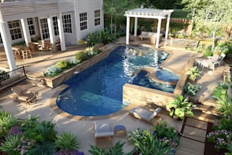 design backyard and front yard landscape
