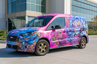 vehicle wrap design, car wrap design, van wrap design