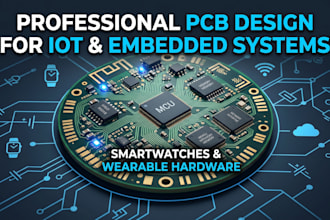 design pcb hardware iot, embedded system, smartwatches and wearable pcb design