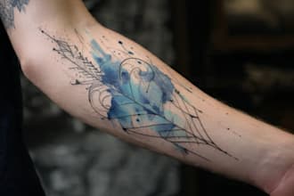 custom an abstract tattoo design