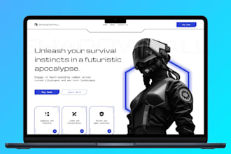 design and prototype a modern, conversion focused website UI UX