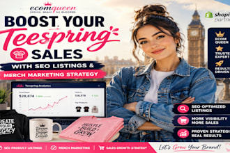 boost teespring sales with SEO product listings and merch marketing strategy