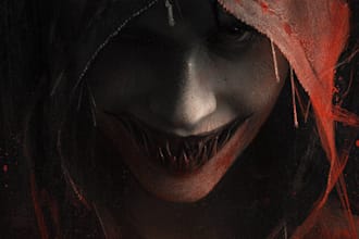 draw a horror illustration
