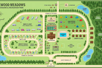 design campground maps, site plans and master plans