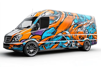 make branding car wrap van wrap truck wrap