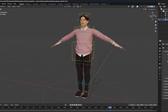 do a 3d realistic character model 3d character unity 3d character film character