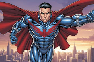 superhero character for comics